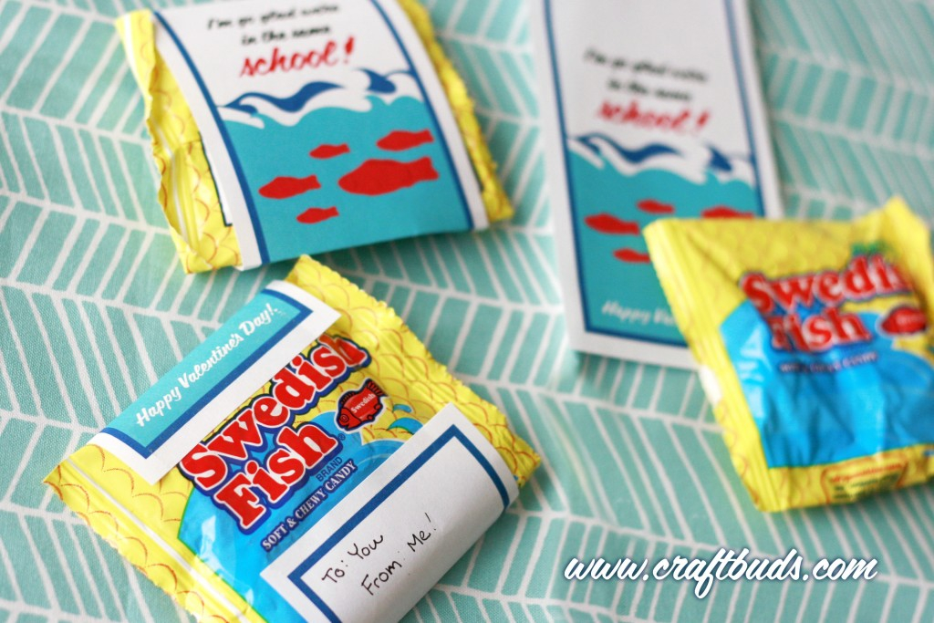 Swedish Fish Valentines Printable