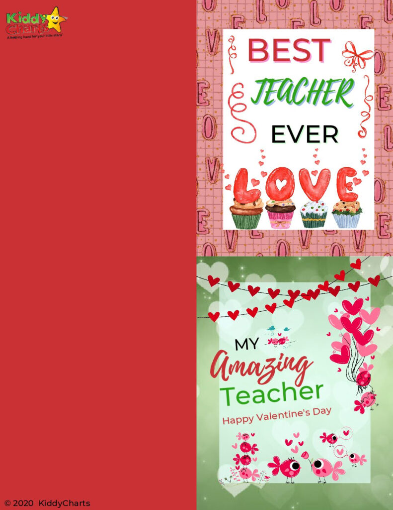 Teacher Valentine Cards Free Printable