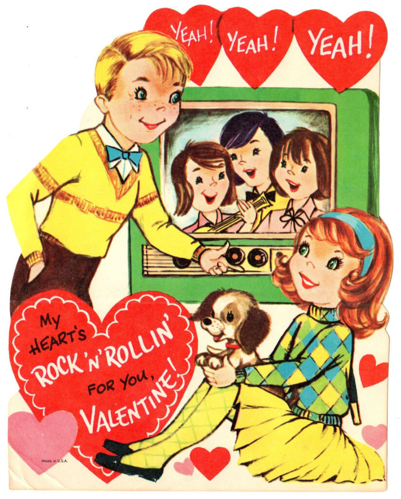 Beatles Valentines Day Cards Printable