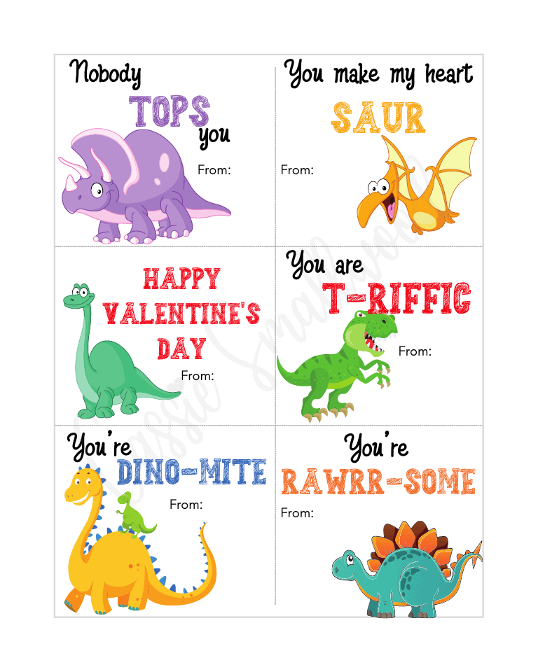 Printable Valentine Exchange Cards