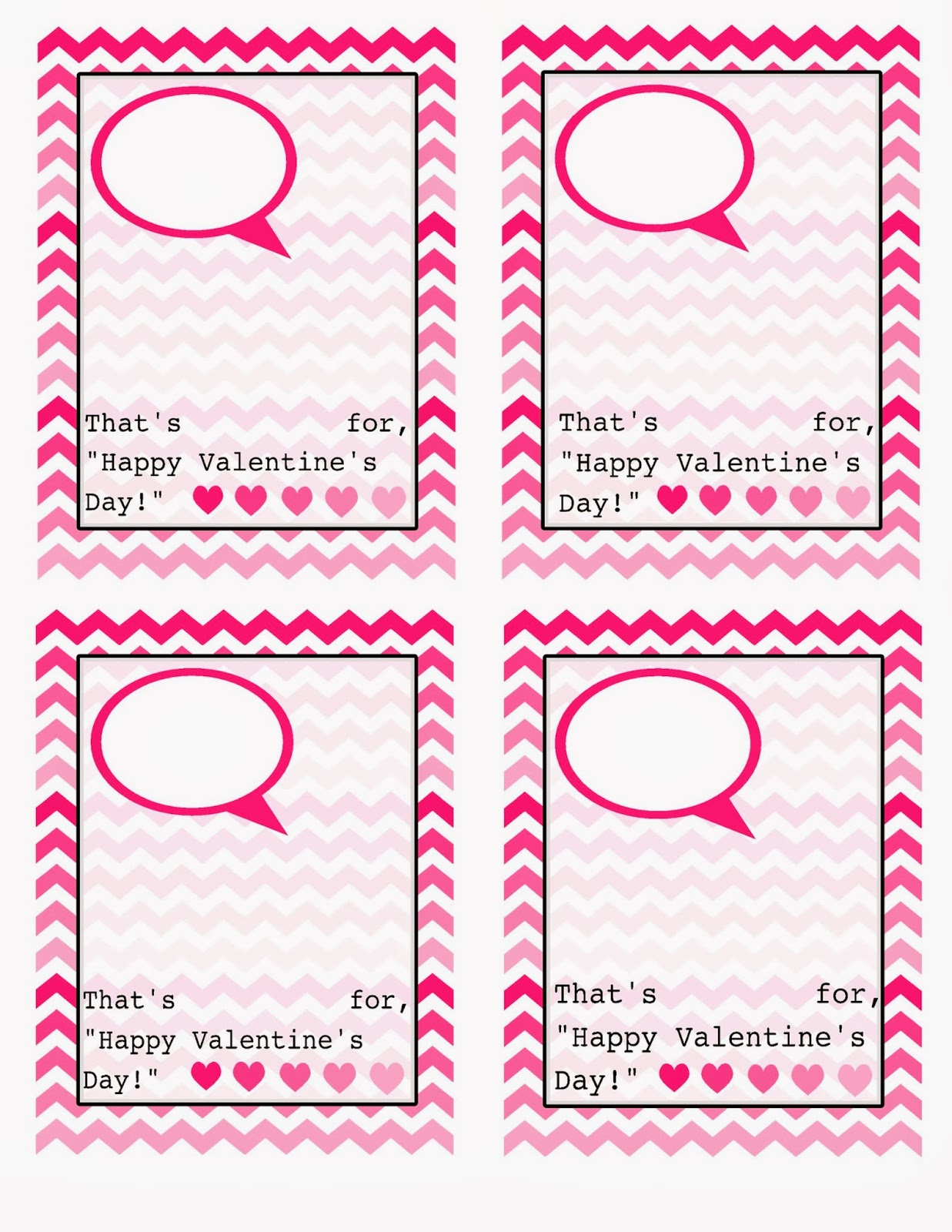 Printable Valentine Card Template