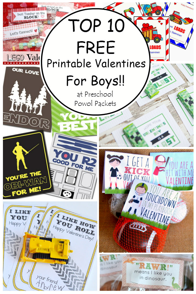 Boys Valentine's Printable Decorations