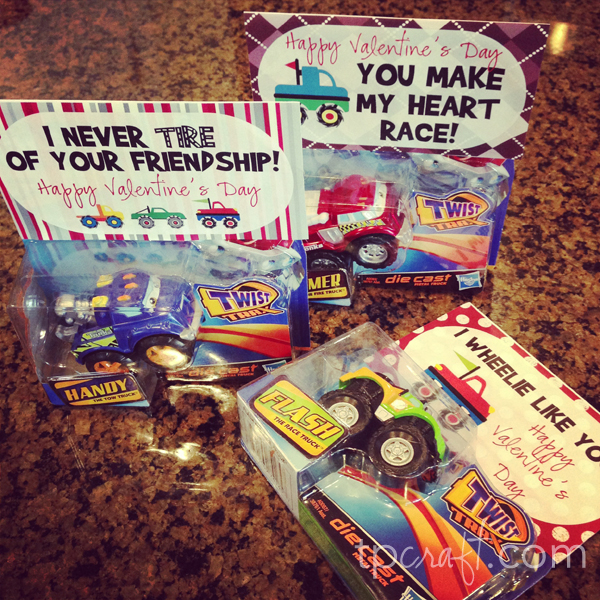 Free Printable Truck Valentines