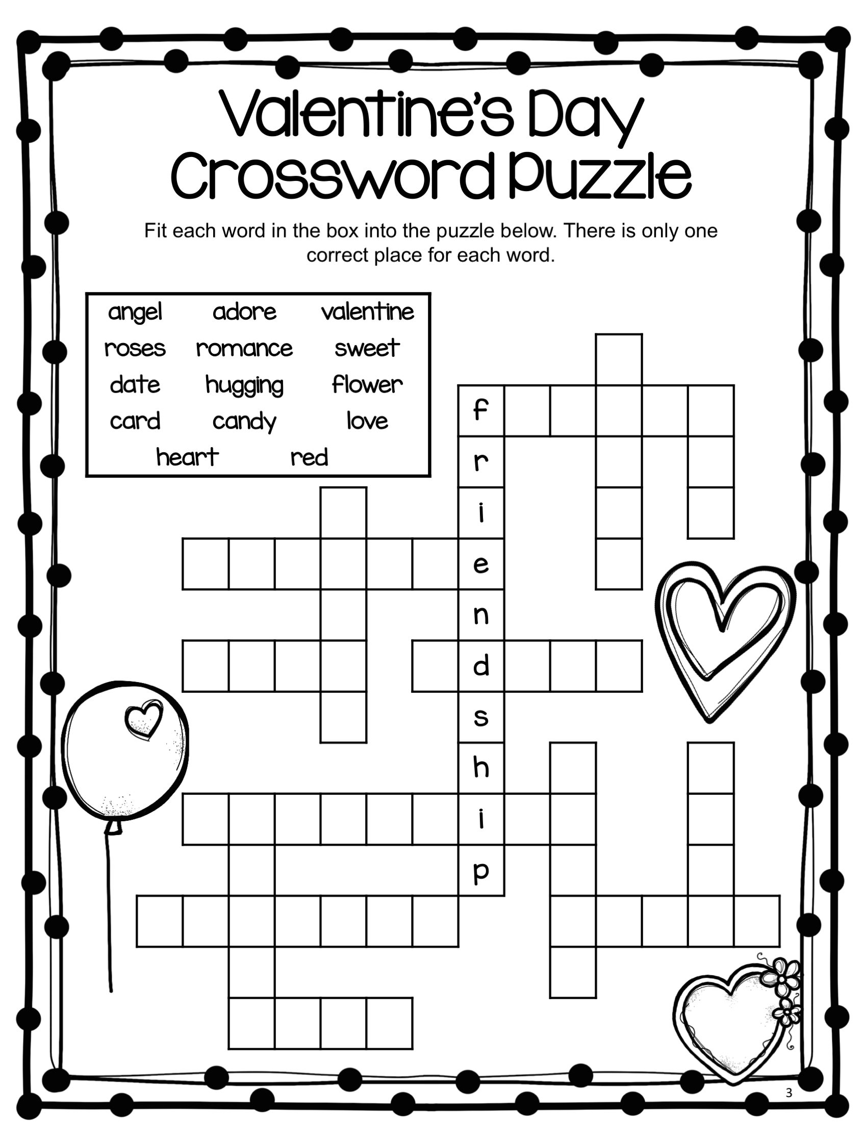 Valentines Day Printable Activities