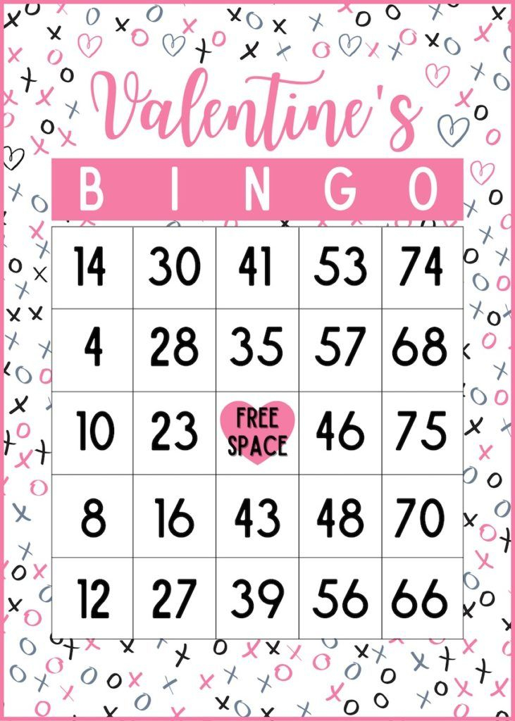 Free Printable Valentine Bingo
