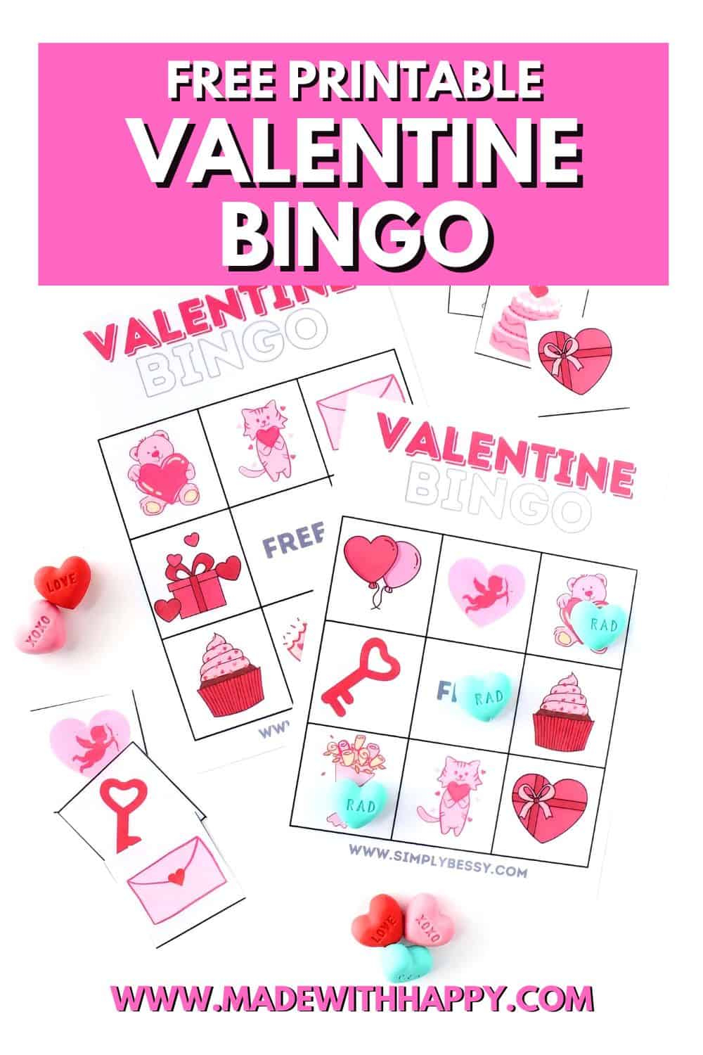 Free Printable Valentine Bingo