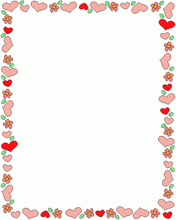 Free Printable Valentine Stationery Borders