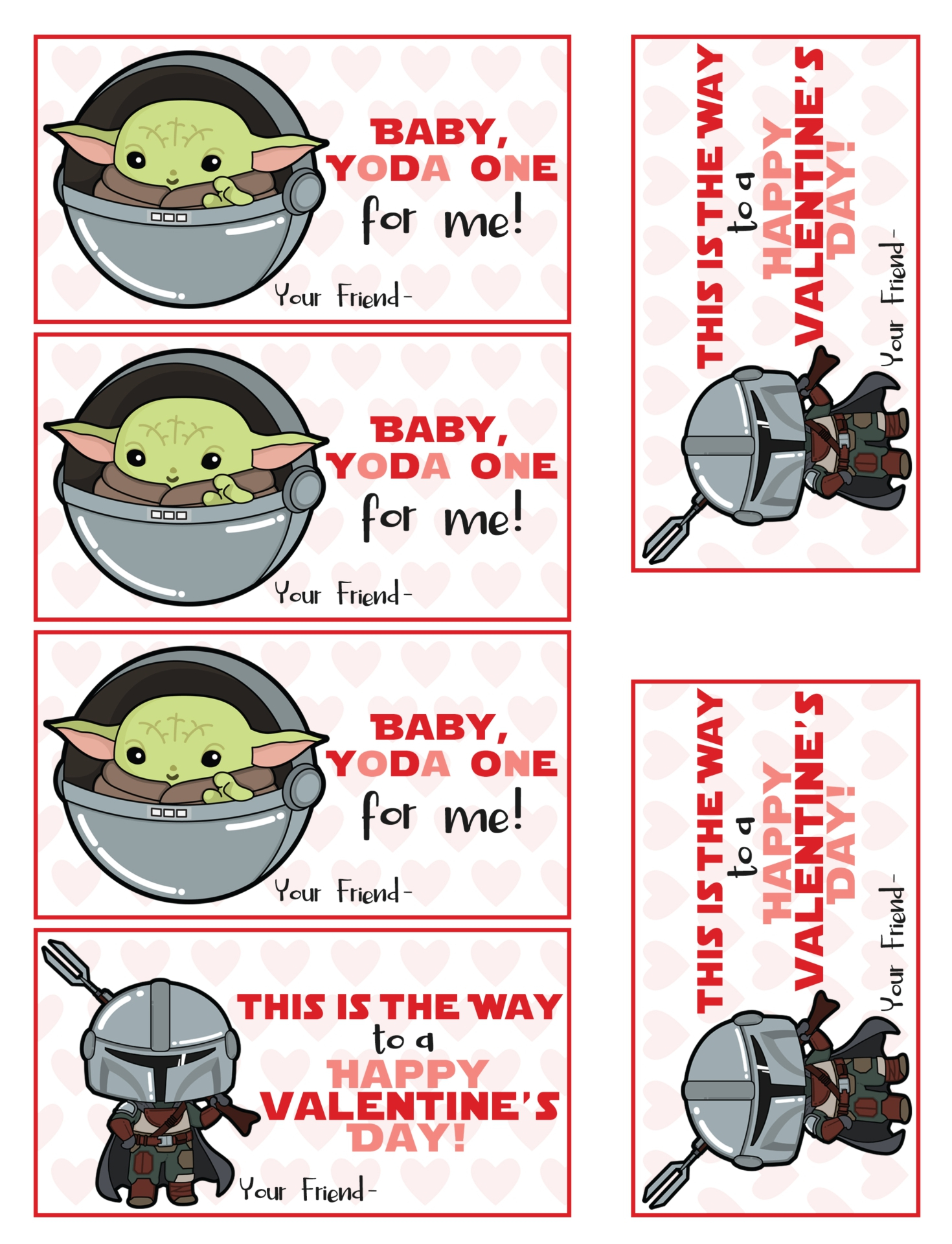 Printable Valentines Cards Boys