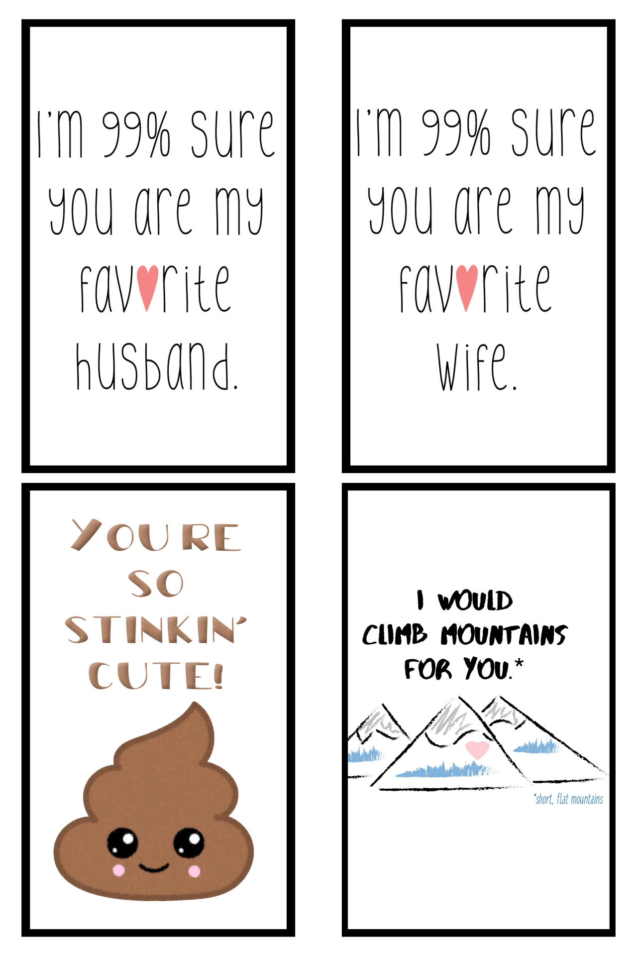 Printable Valentines Day Cards For Him