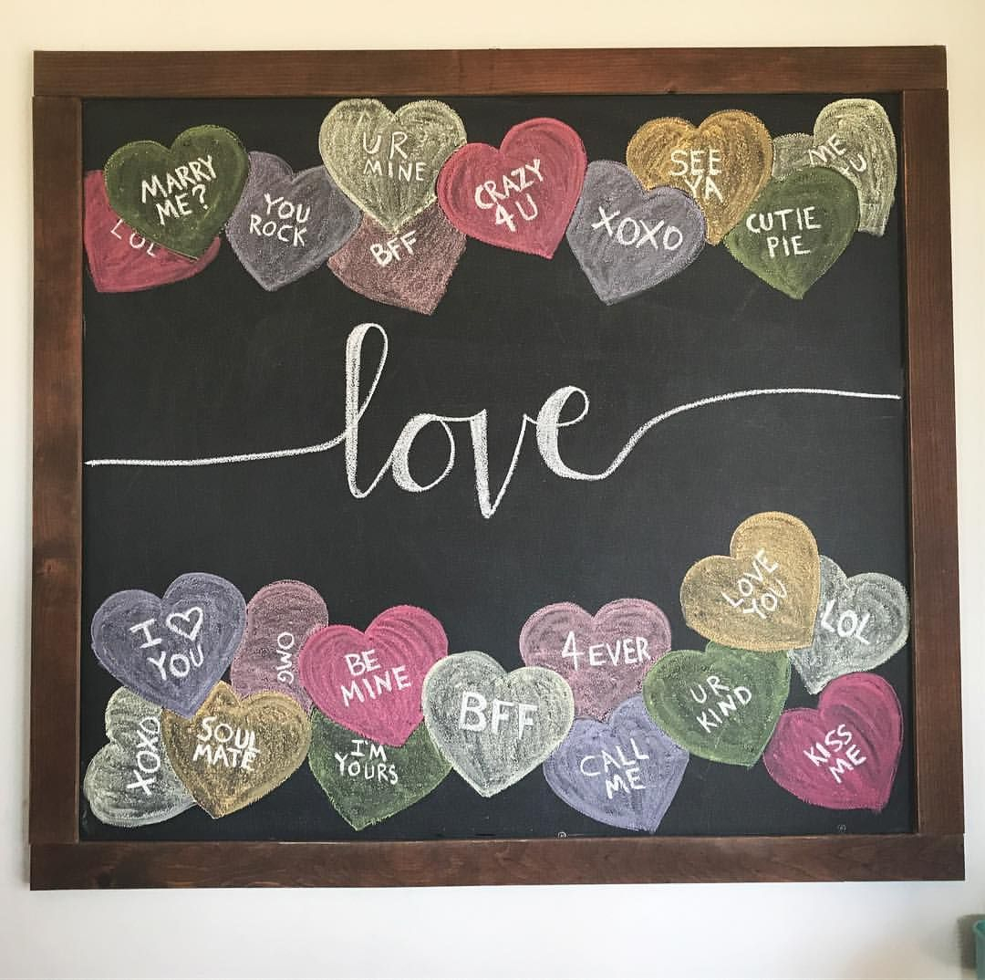 Chalk Board Valentine Printables