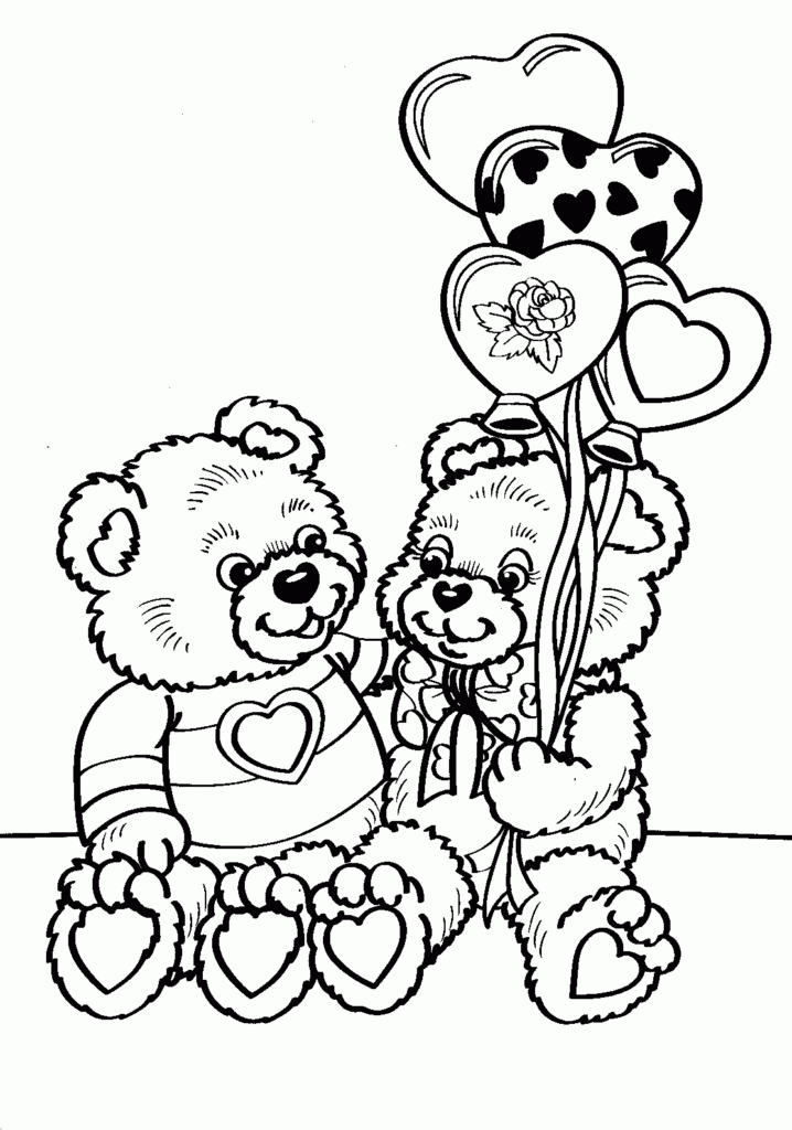 Valentines Day Coloring Pages Printable - Free
