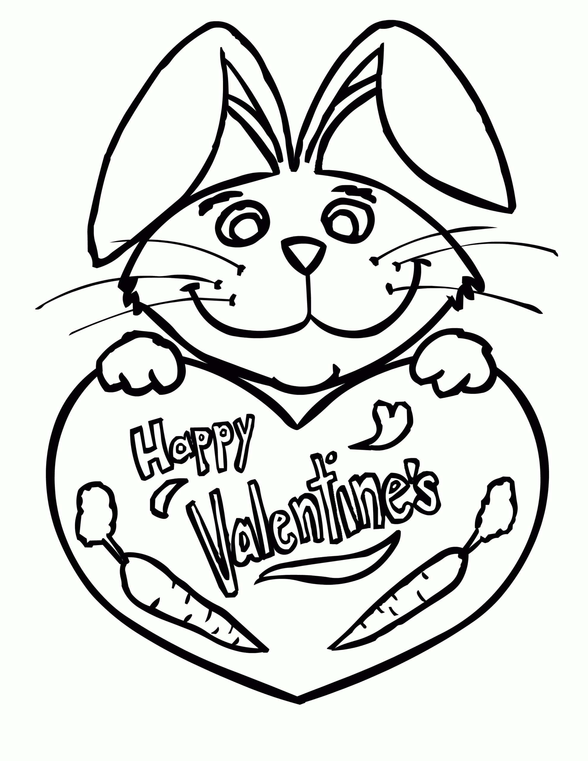 Free Coloring Valentine Printables