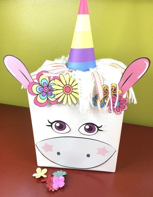 Unicorn Valentine Box Printable