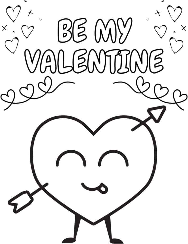 Free Valentines Coloring Pages For Kids/printables