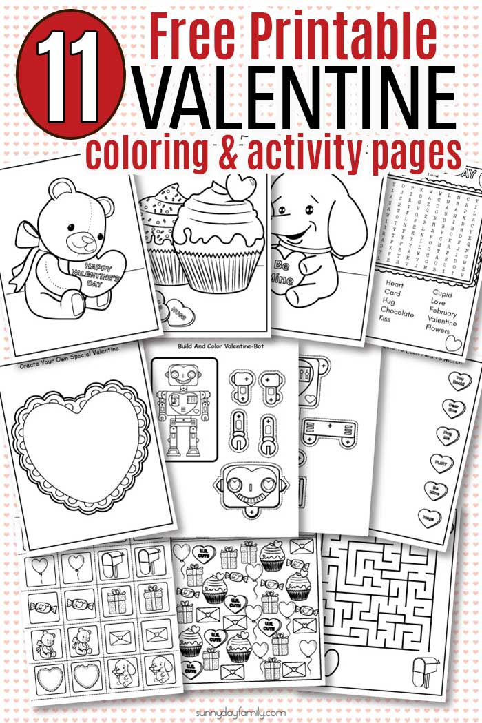 Free Printable Valentine Activities For Preschoolers