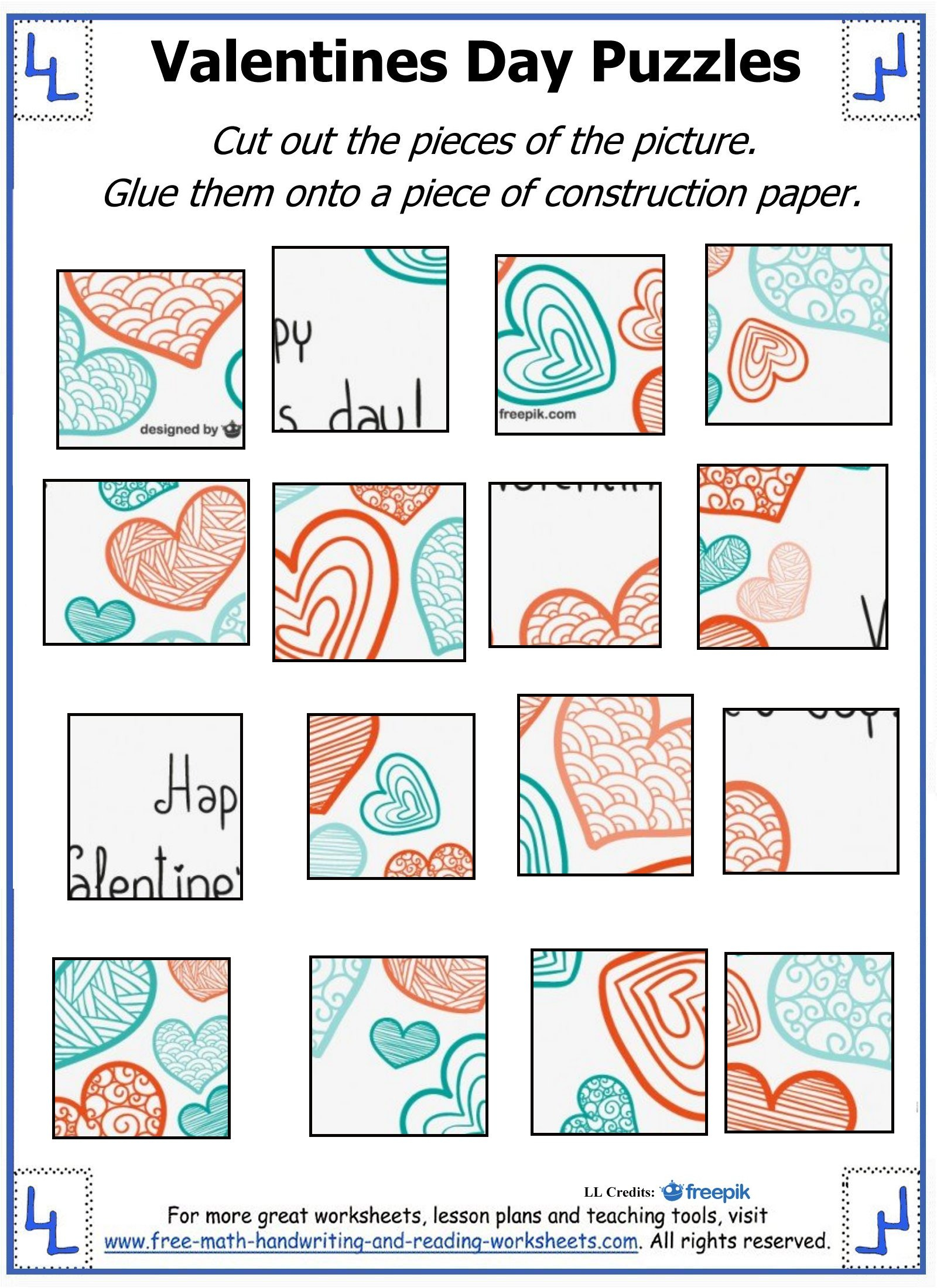 Valentine's Day Printable Puzzles