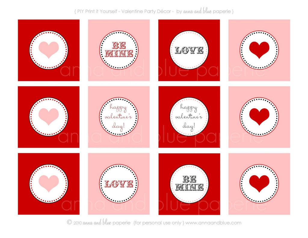 Valentines Day Decorations Printable