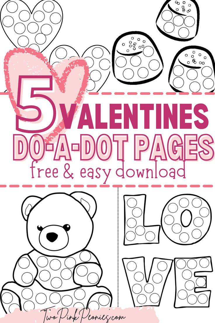 Valentine Dot To Dot Printables