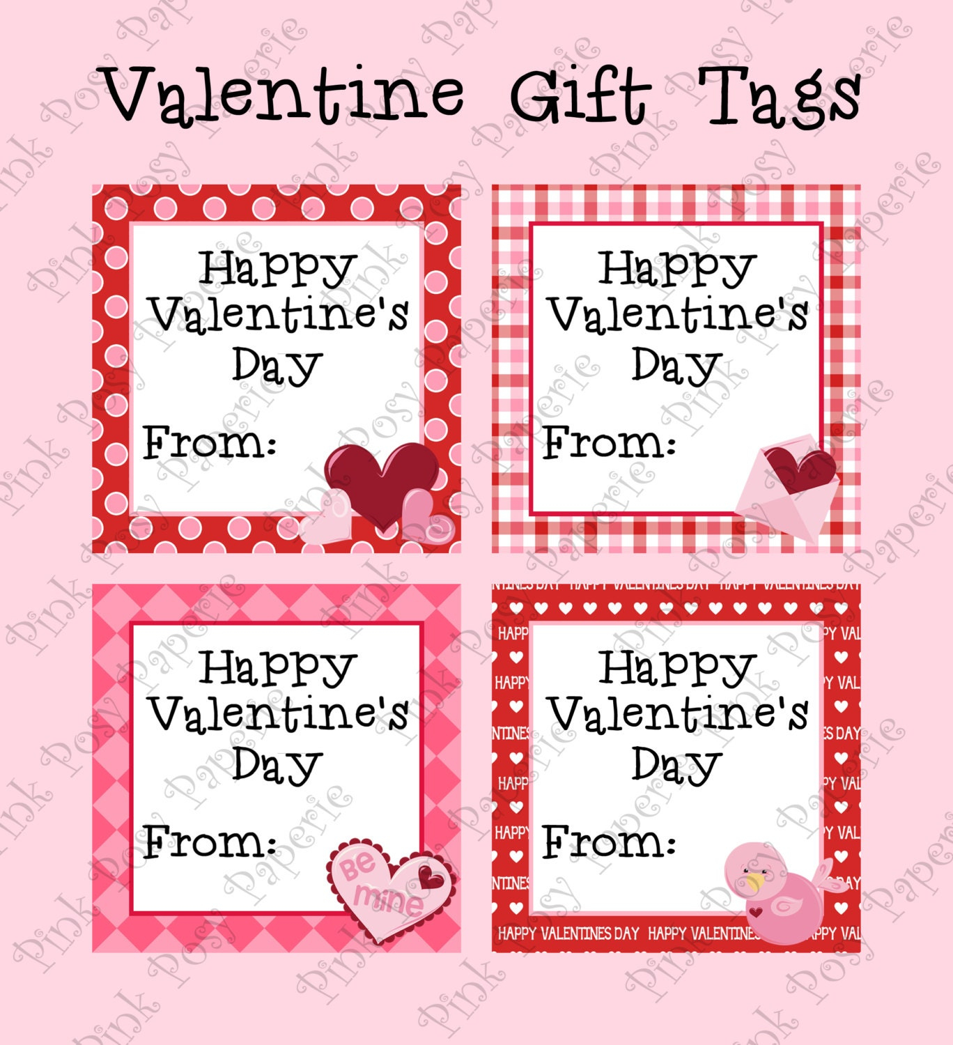 Valentine's Day Tags Printable