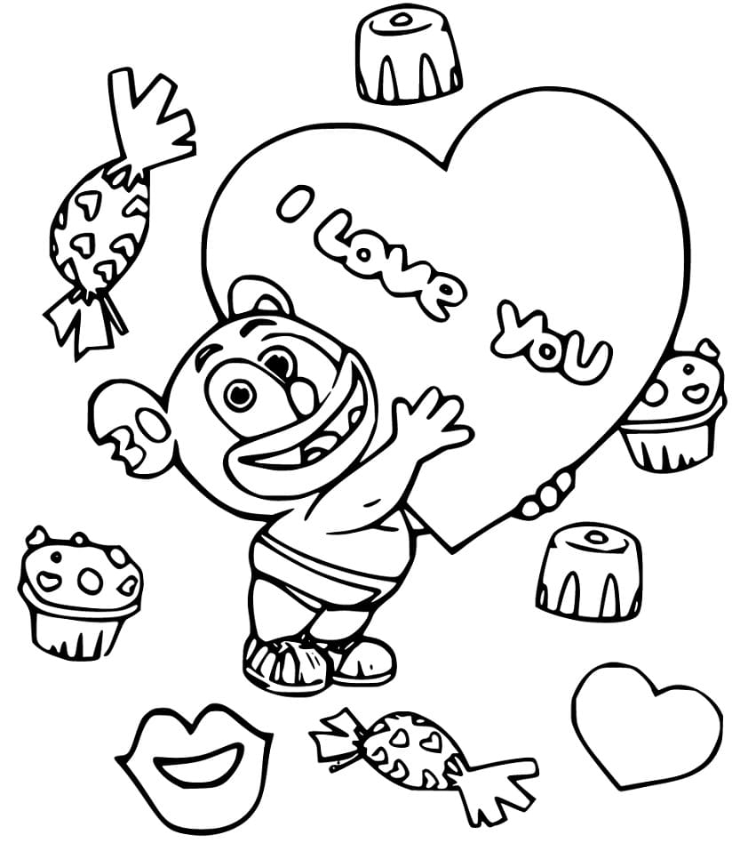 Free Printable Gummy Bear Valentines