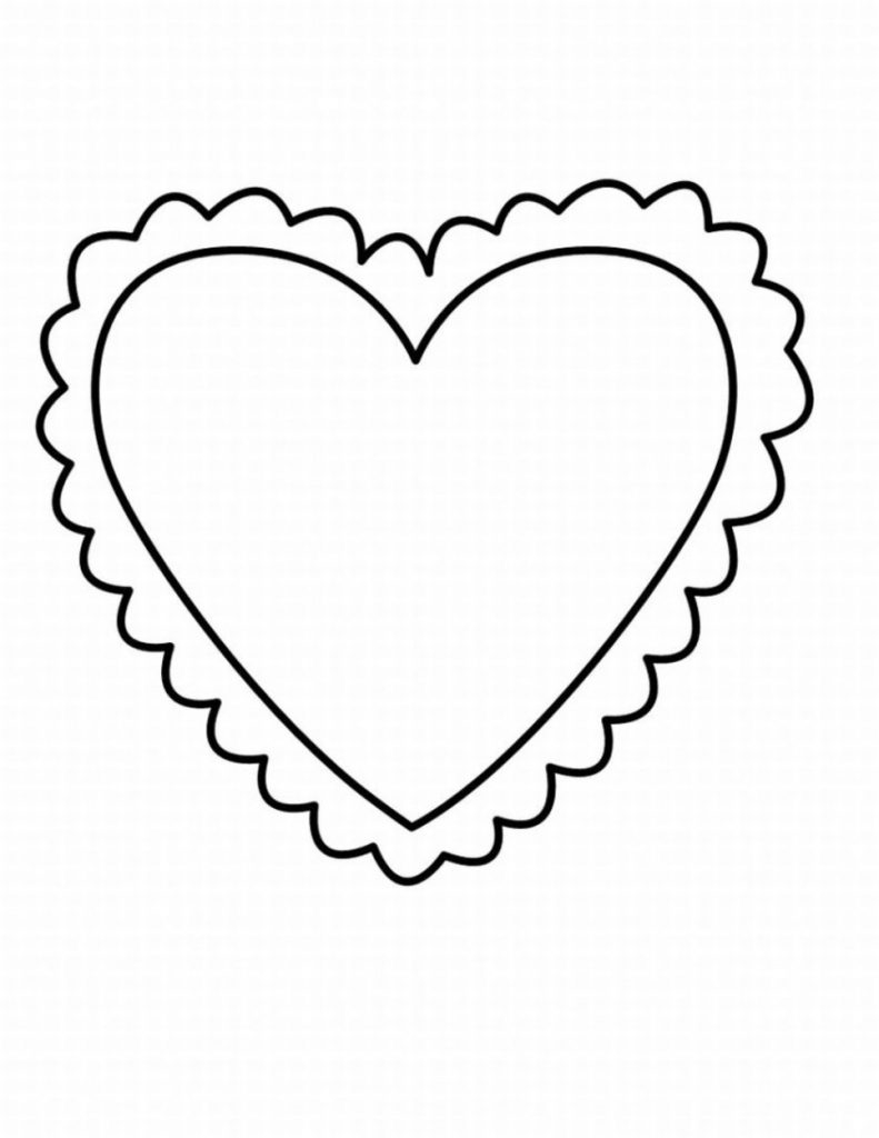 Printable Valentine Hearts To Color