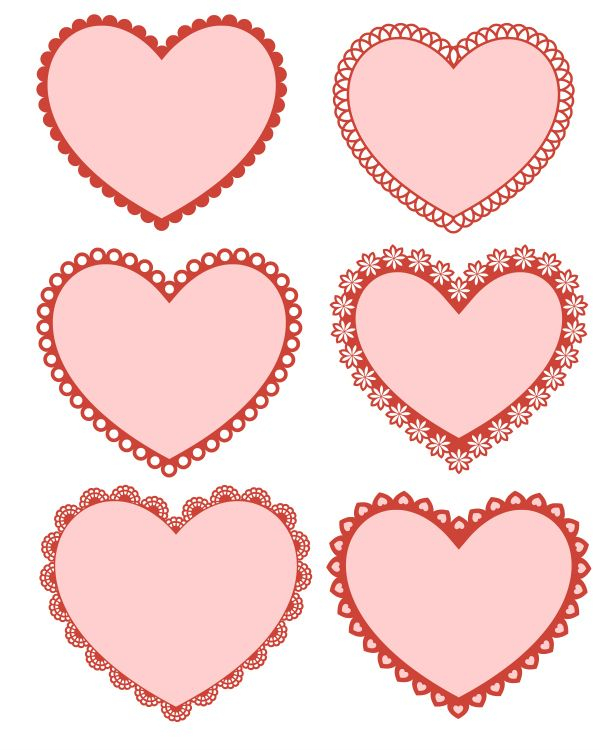Valentine's Day Printable Hearts
