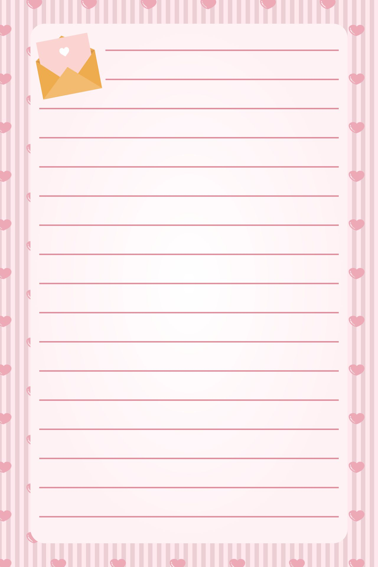 Printable Valentine Letter Template