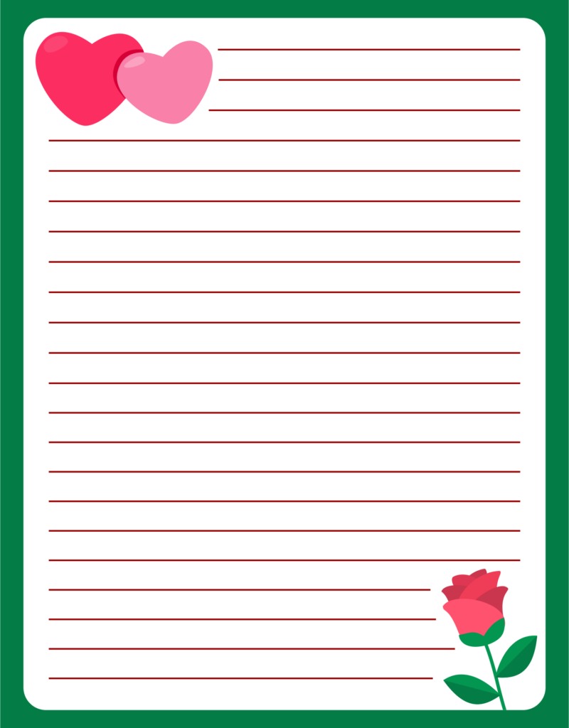 Printable Valentine Letter Template