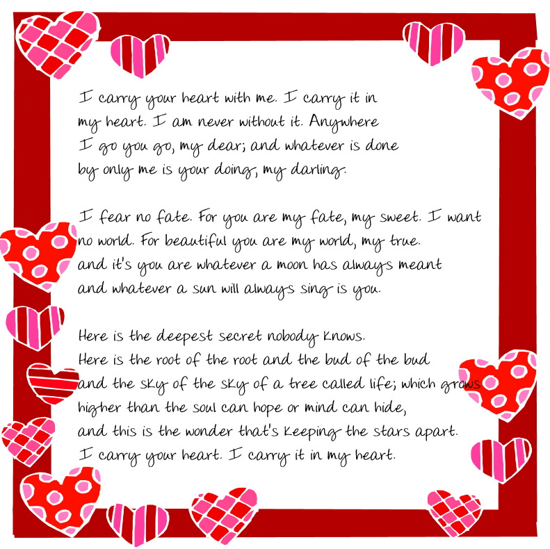 Free Printable Valentine Poems