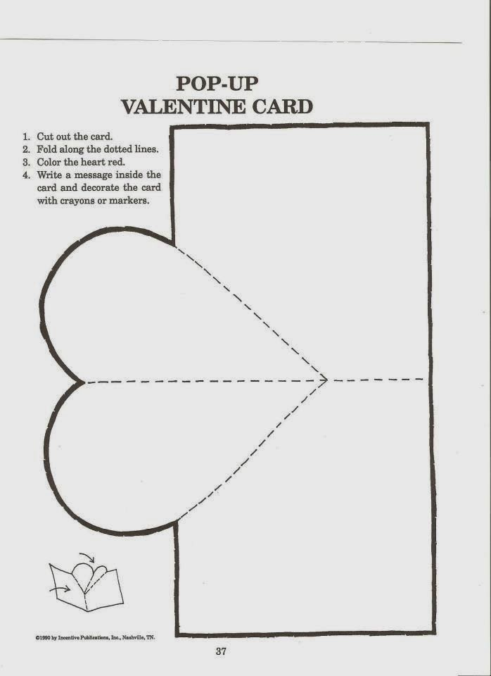 Valentine's Day Card Template Printable For Students