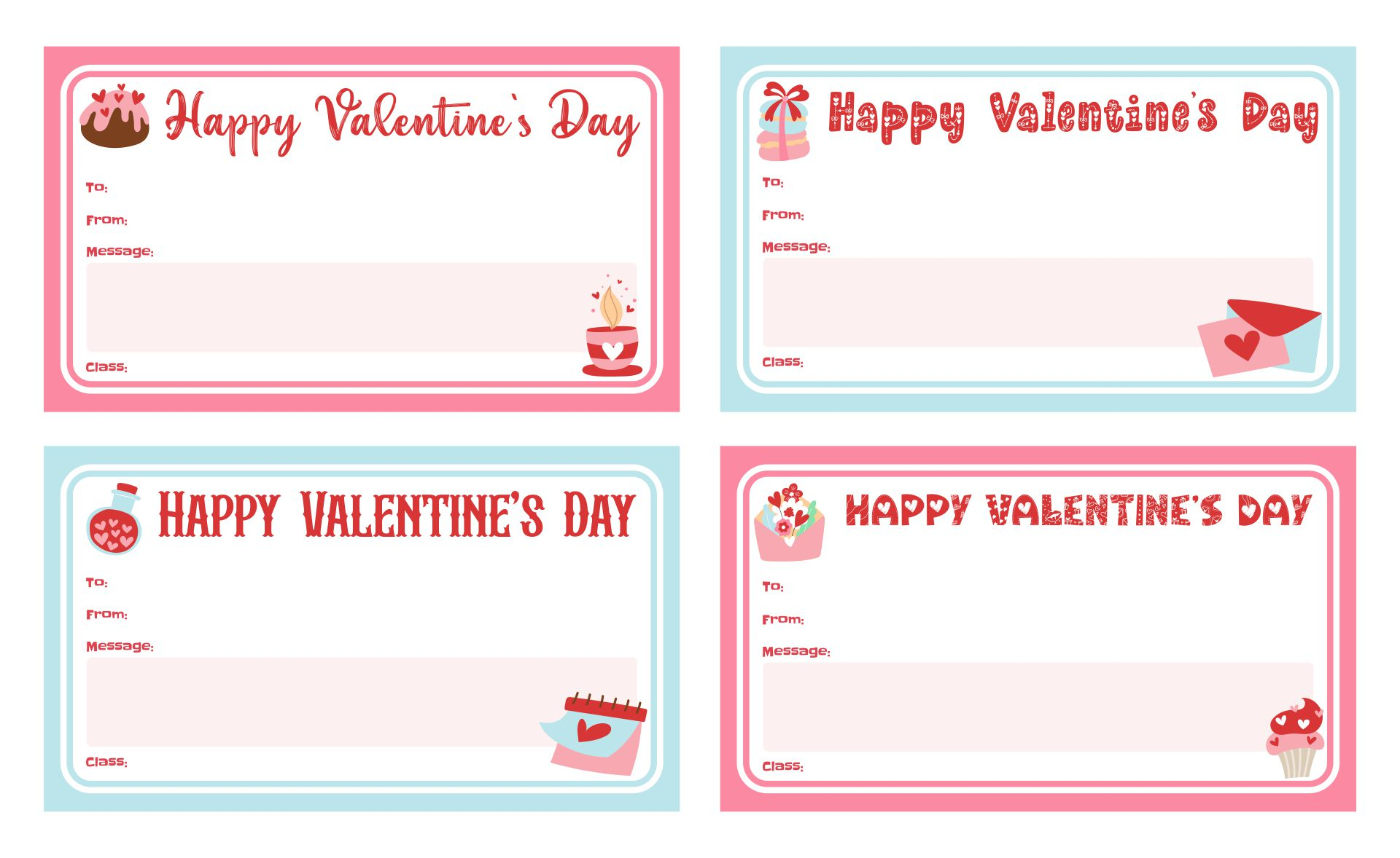 Candy Grams For Valentines Printables