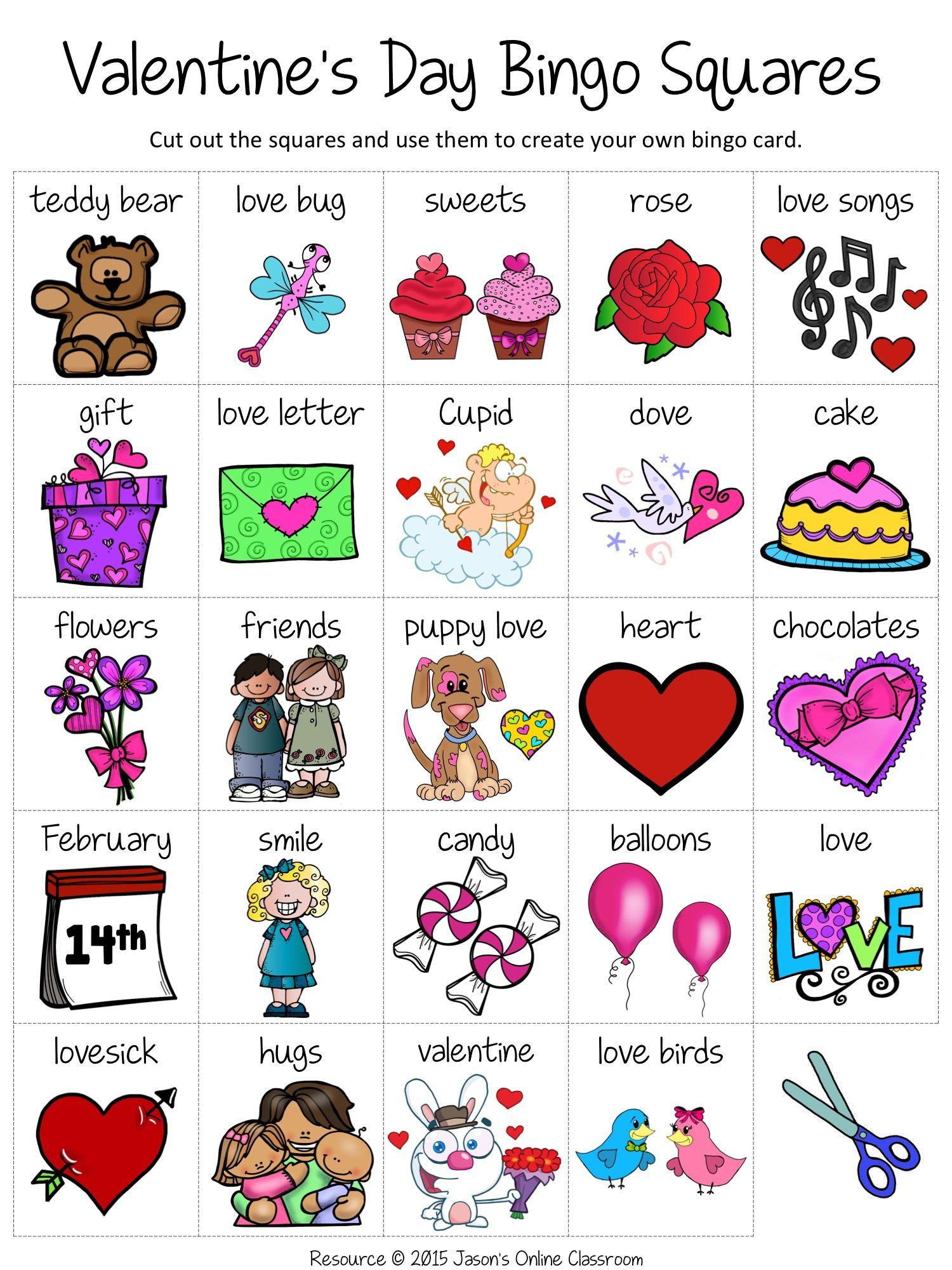 Free Printable Valentine's Day Bingo