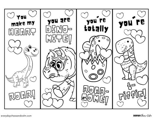 Bookmark Valentine Cards Printable