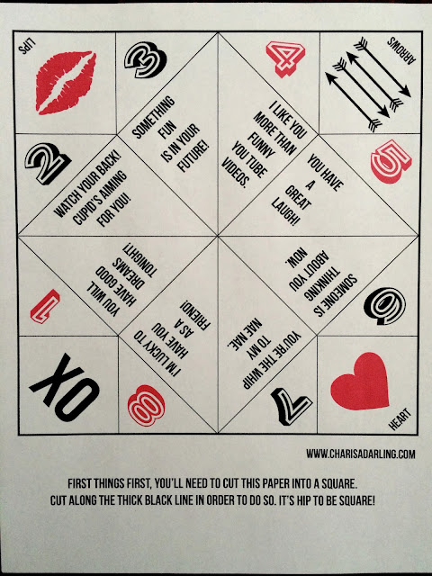 Best Kid Fortune Teller Printables Valentines Day