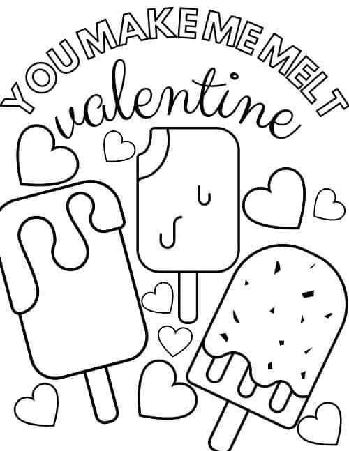 Valentine Coloring Pictures Printable