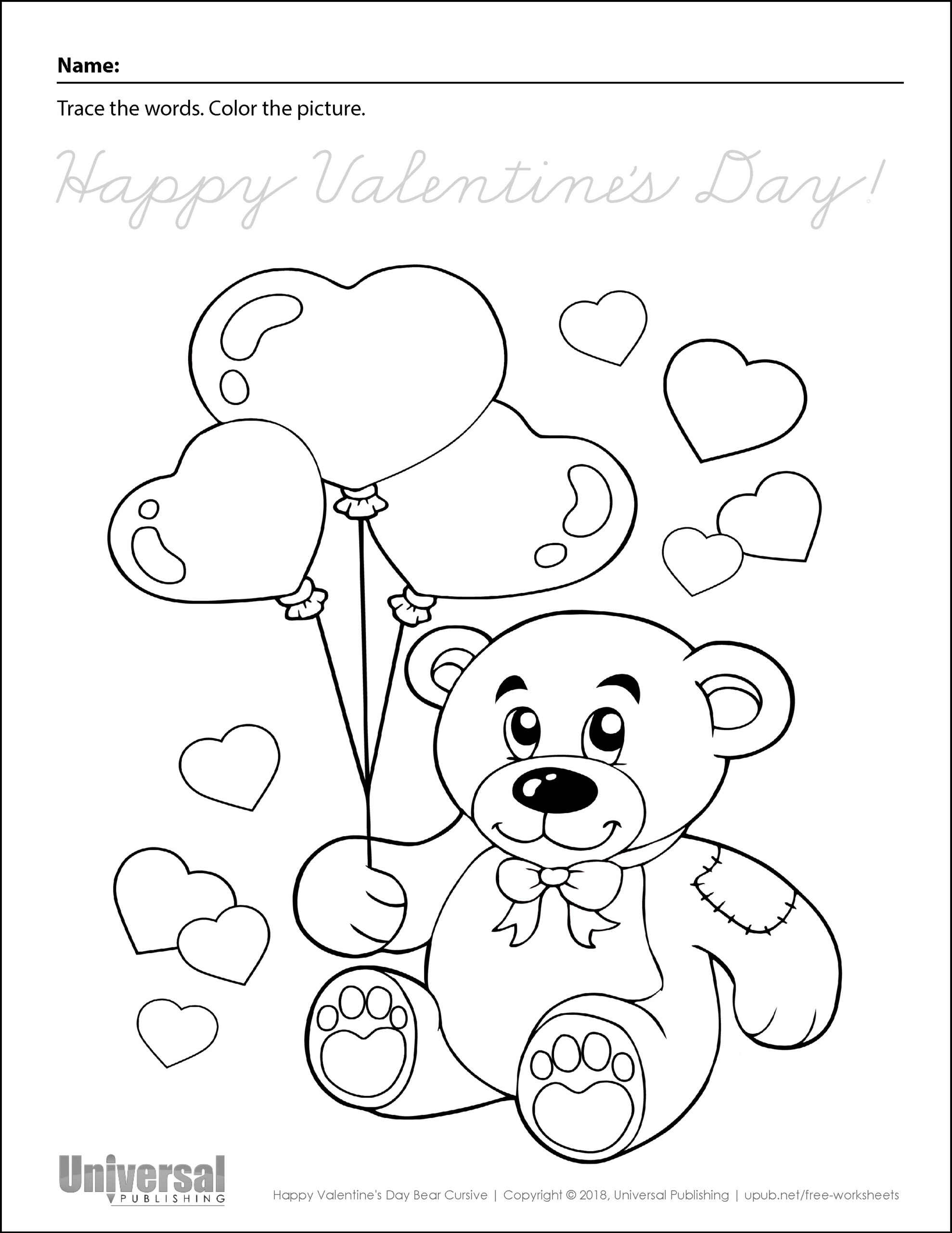Free Valentine's Day Printables For Preschoolers