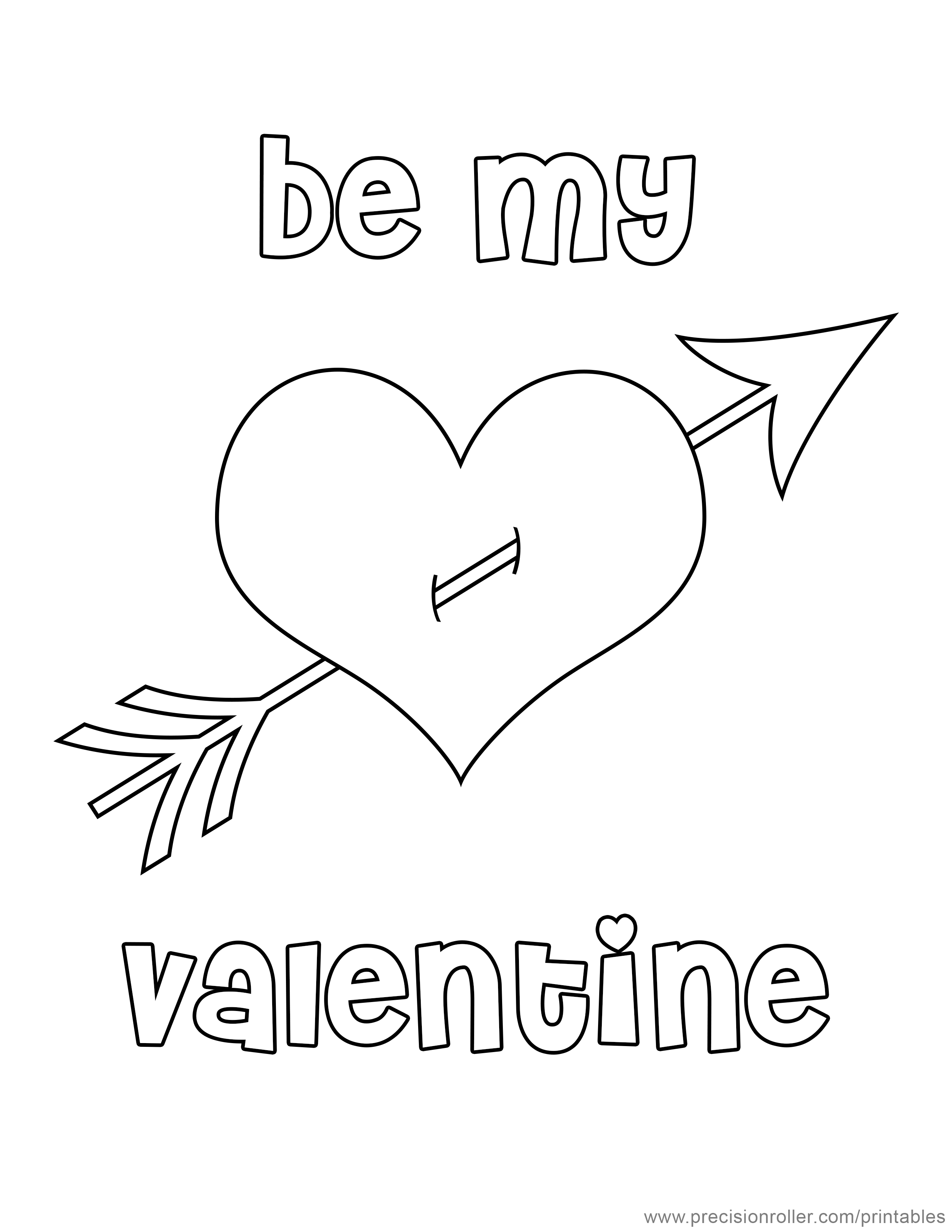 Free Printable Valentines Pictures To Color