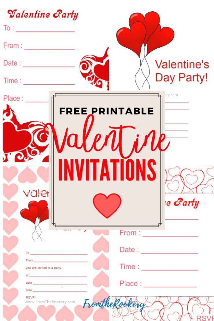 Valentine Day Party Invitations Free Printable
