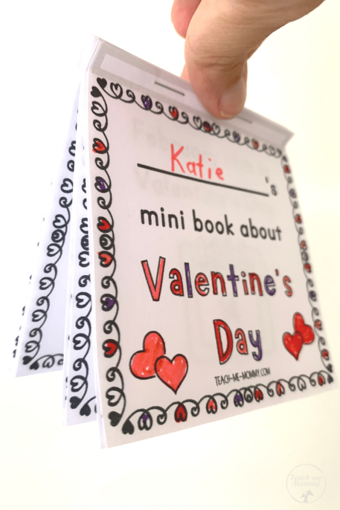 Valentine Mini Book Printable