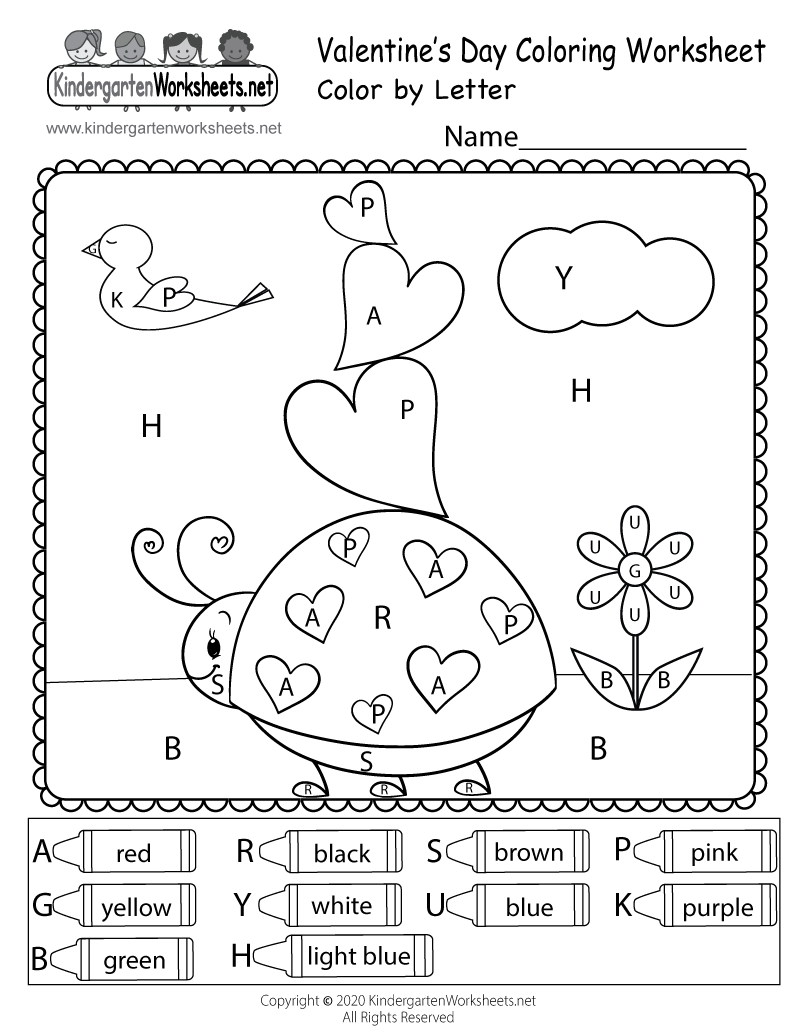 Valentine's Day Printable Worksheets