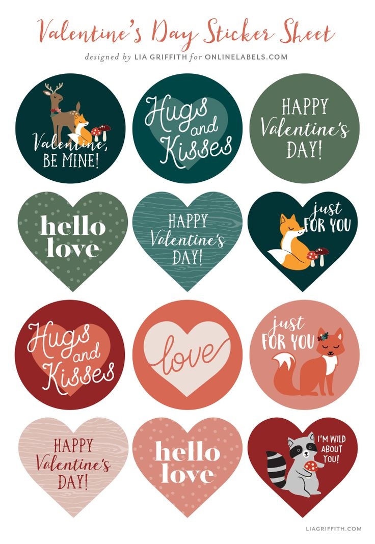 Free Printable Valentine Stickers