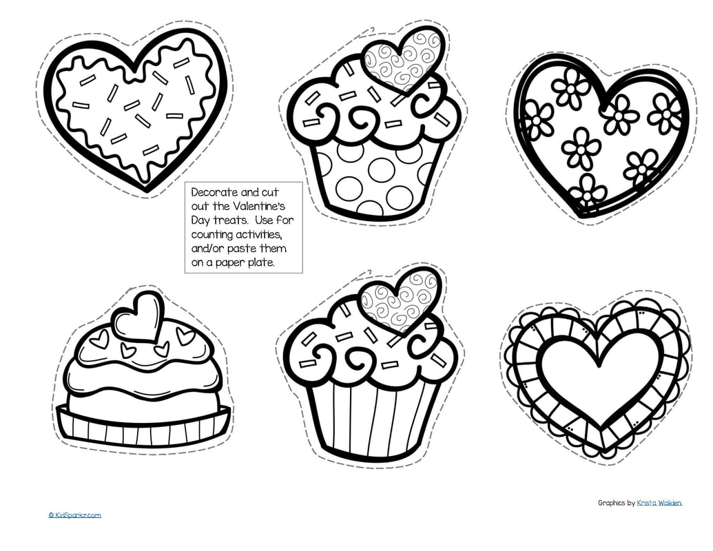 Printable Cut Out Valentines Day Decorations