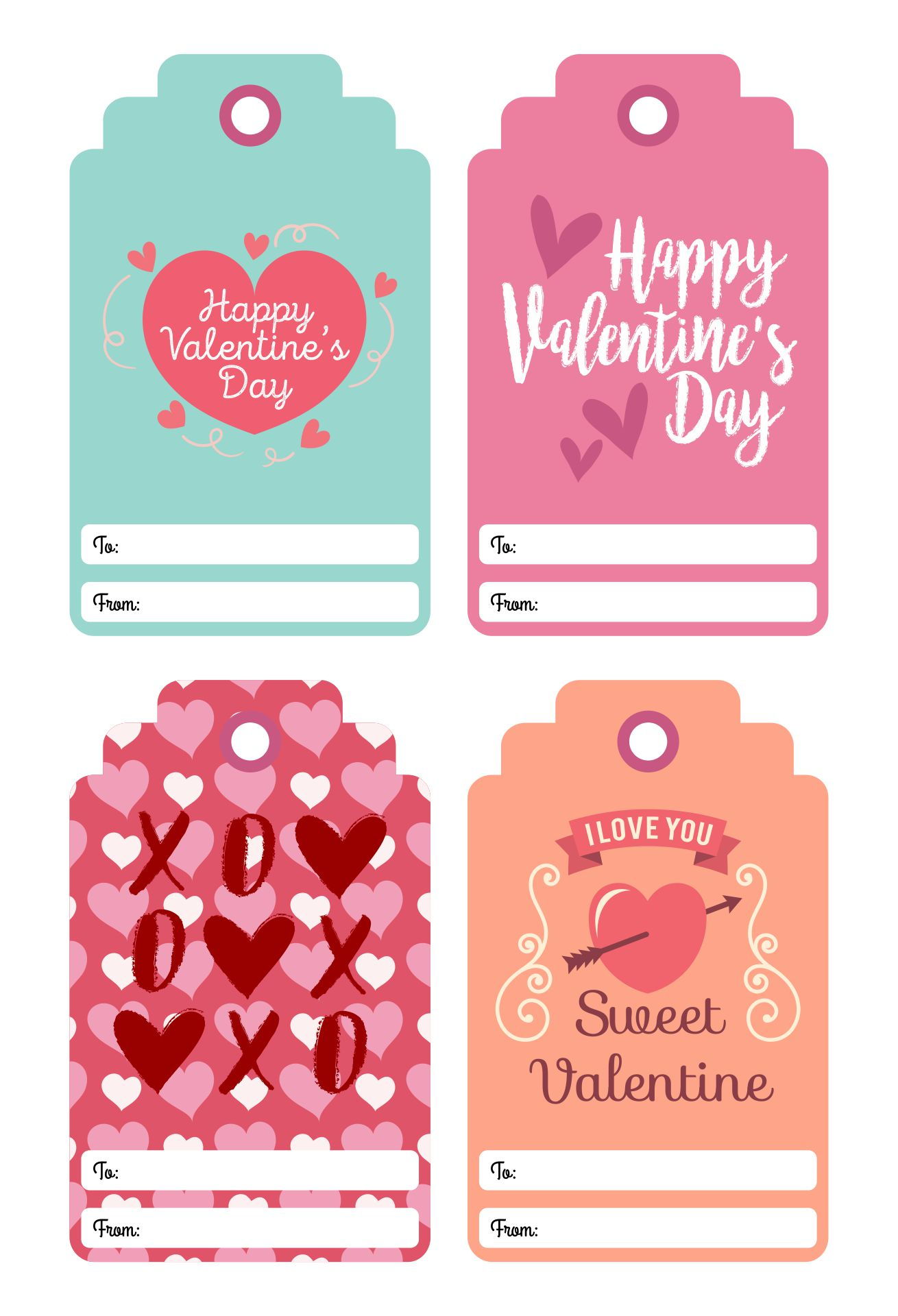 Free Printable Valentines Gift Tags