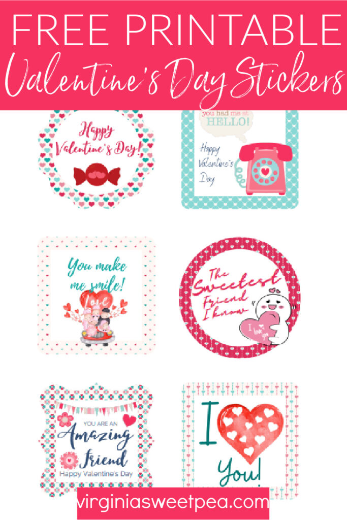 Free Printable Valentine Stickers