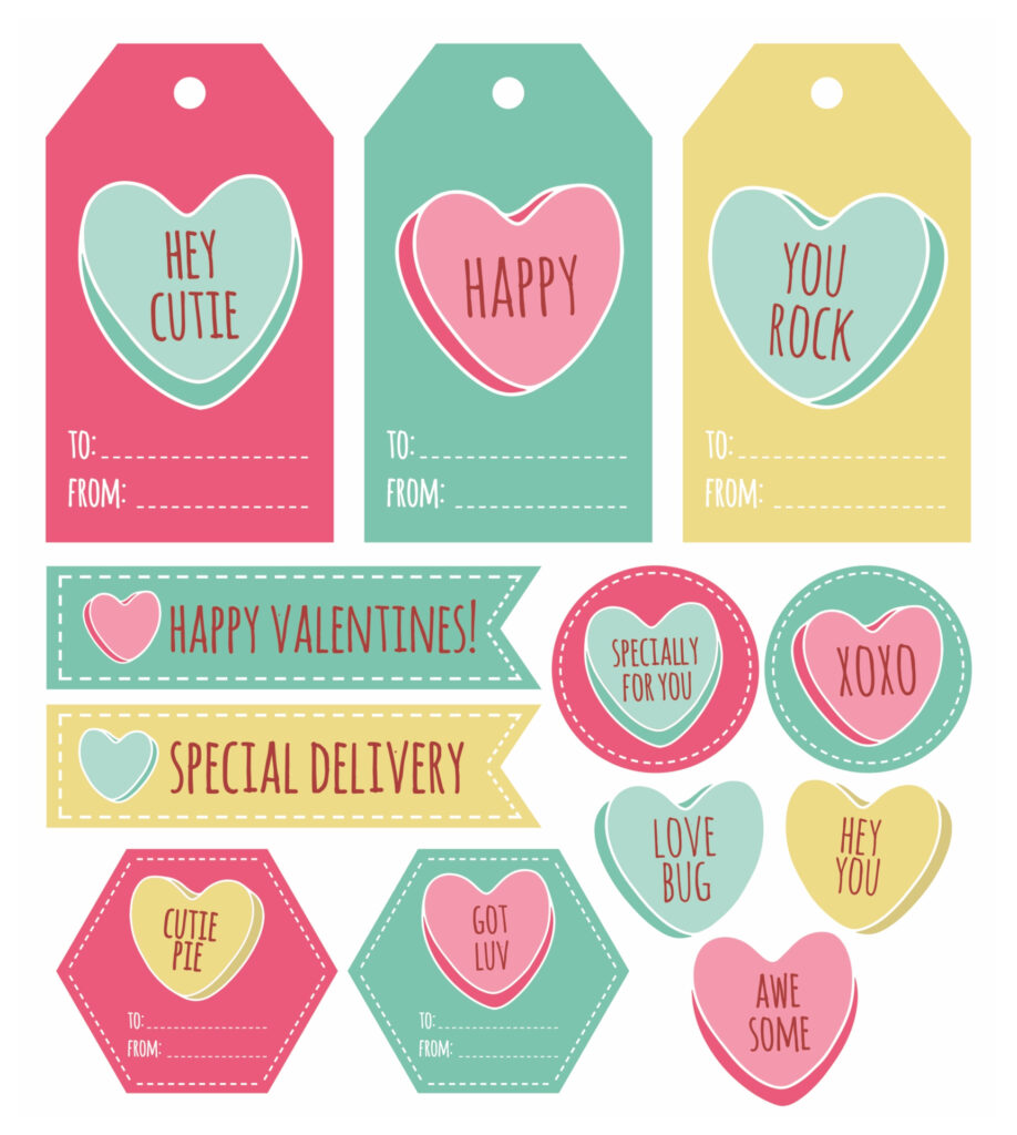 Brag Tags Free Printable Valentine Day