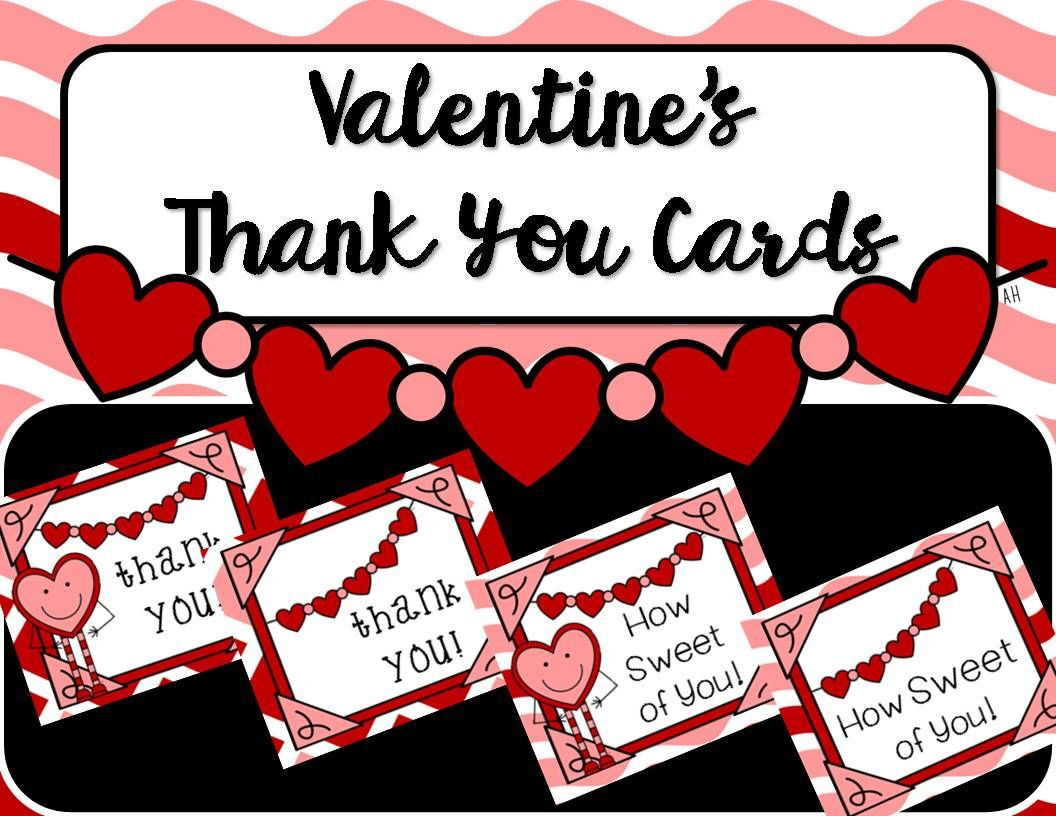 Valentine Thank You Note Printable