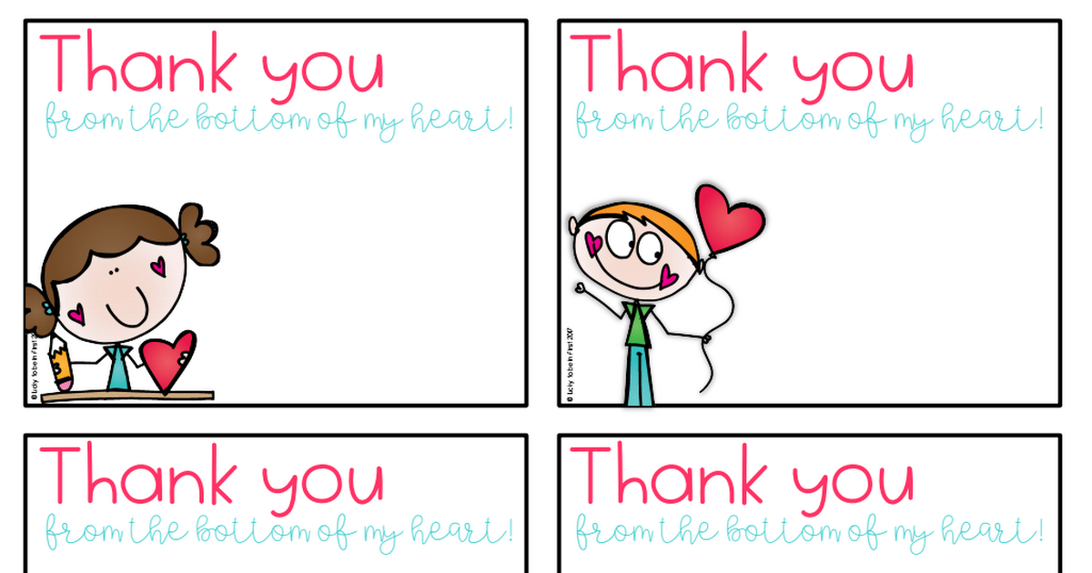 Valentine Thank You Note Printable