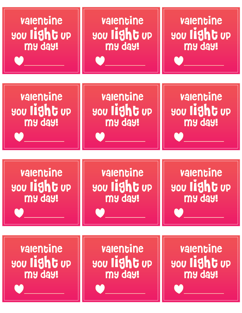 You Brighten My Day Valentine Free Printable