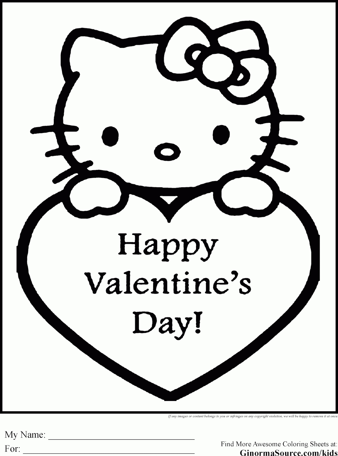 Free Printable Valentines Coloring Pages For Preschoolers