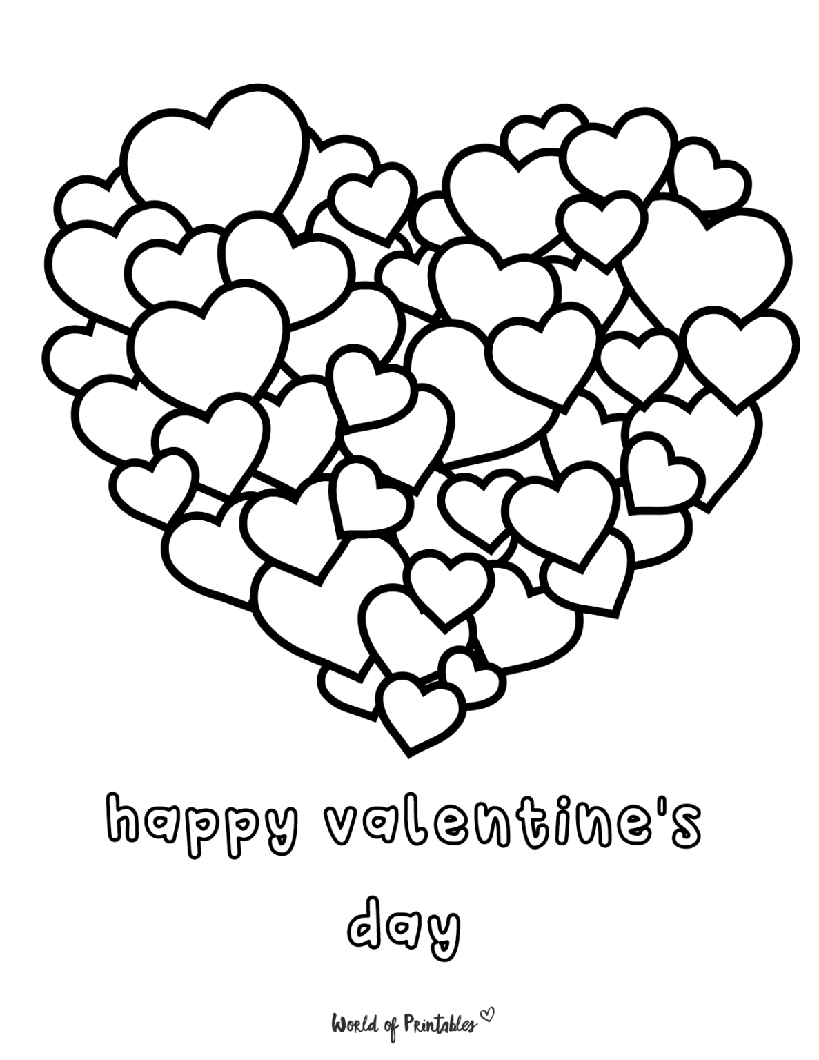Valentines Printable Coloring Sheets